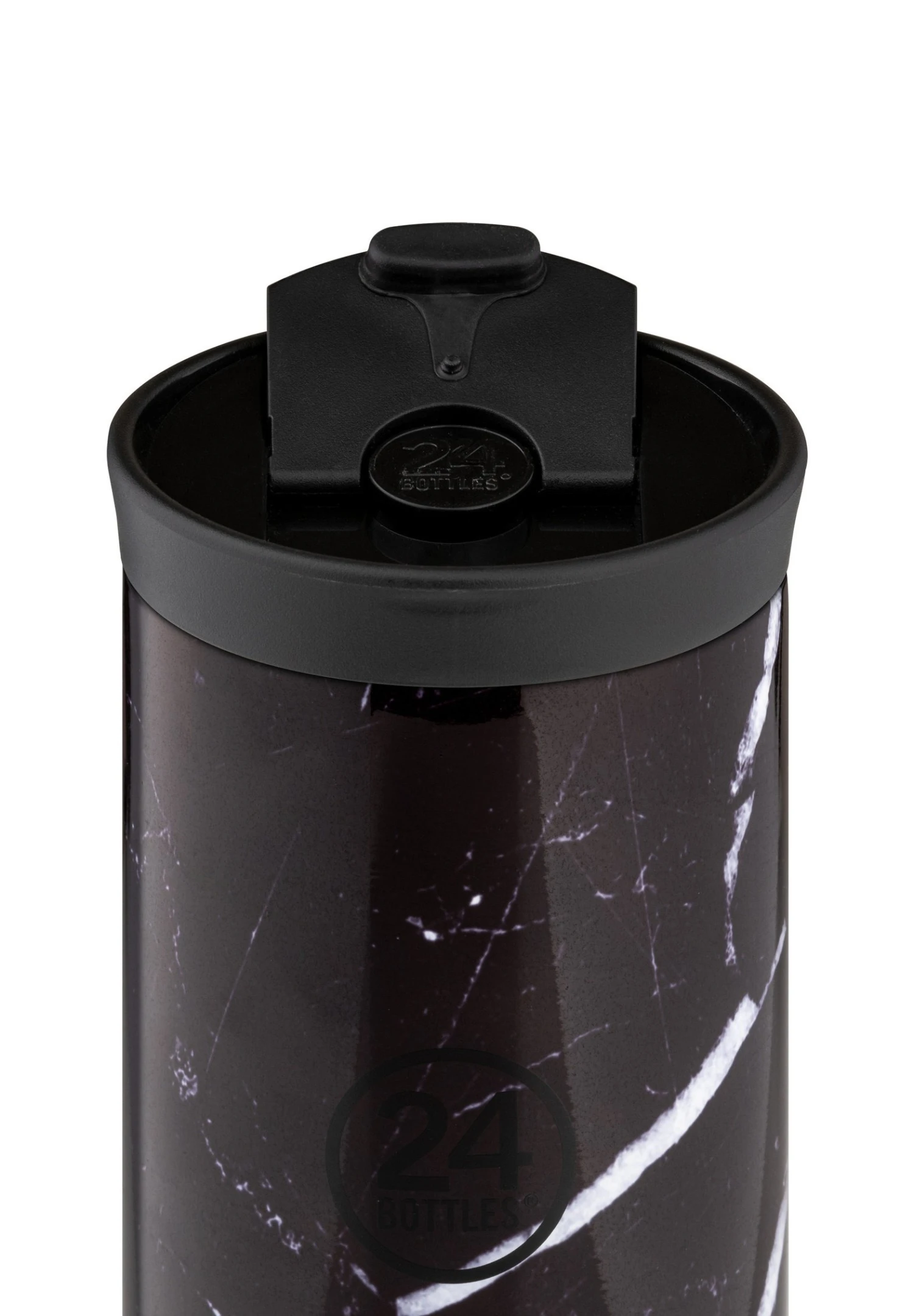 24Bottles Travel Tumbler Grand 350Ml - Bidon - Black Marble 4 24Bottles Travel Tumbler Grand 350Ml - Bidon - Black Marble - Afbeelding 2