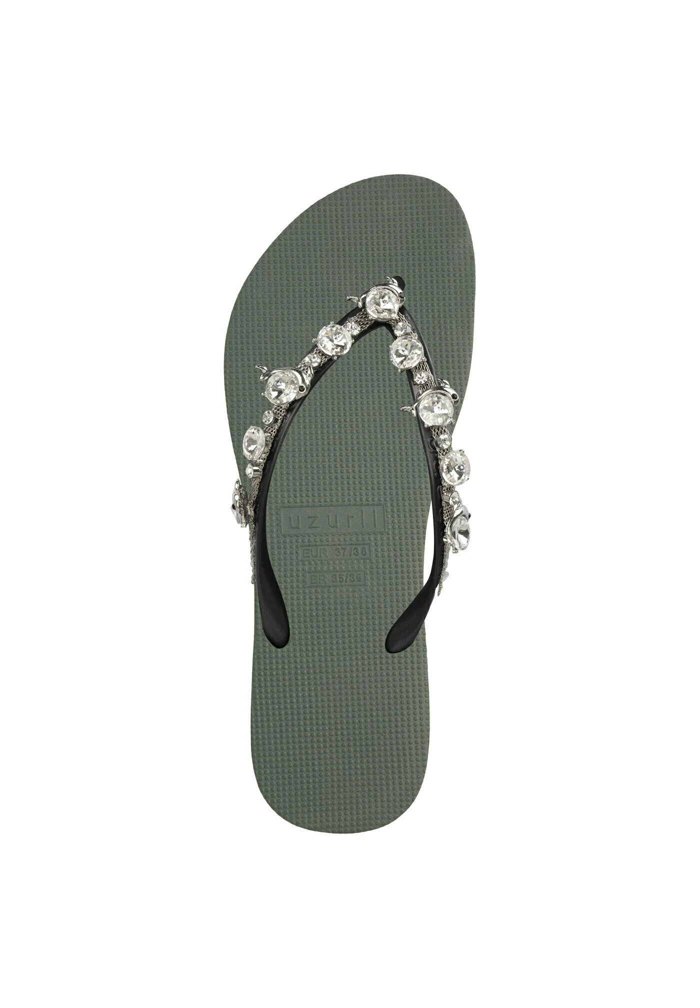 Chrystal Dolphin - Teenslippers - Army Green 5 Chrystal Dolphin - Teenslippers - Army Green - Afbeelding 3