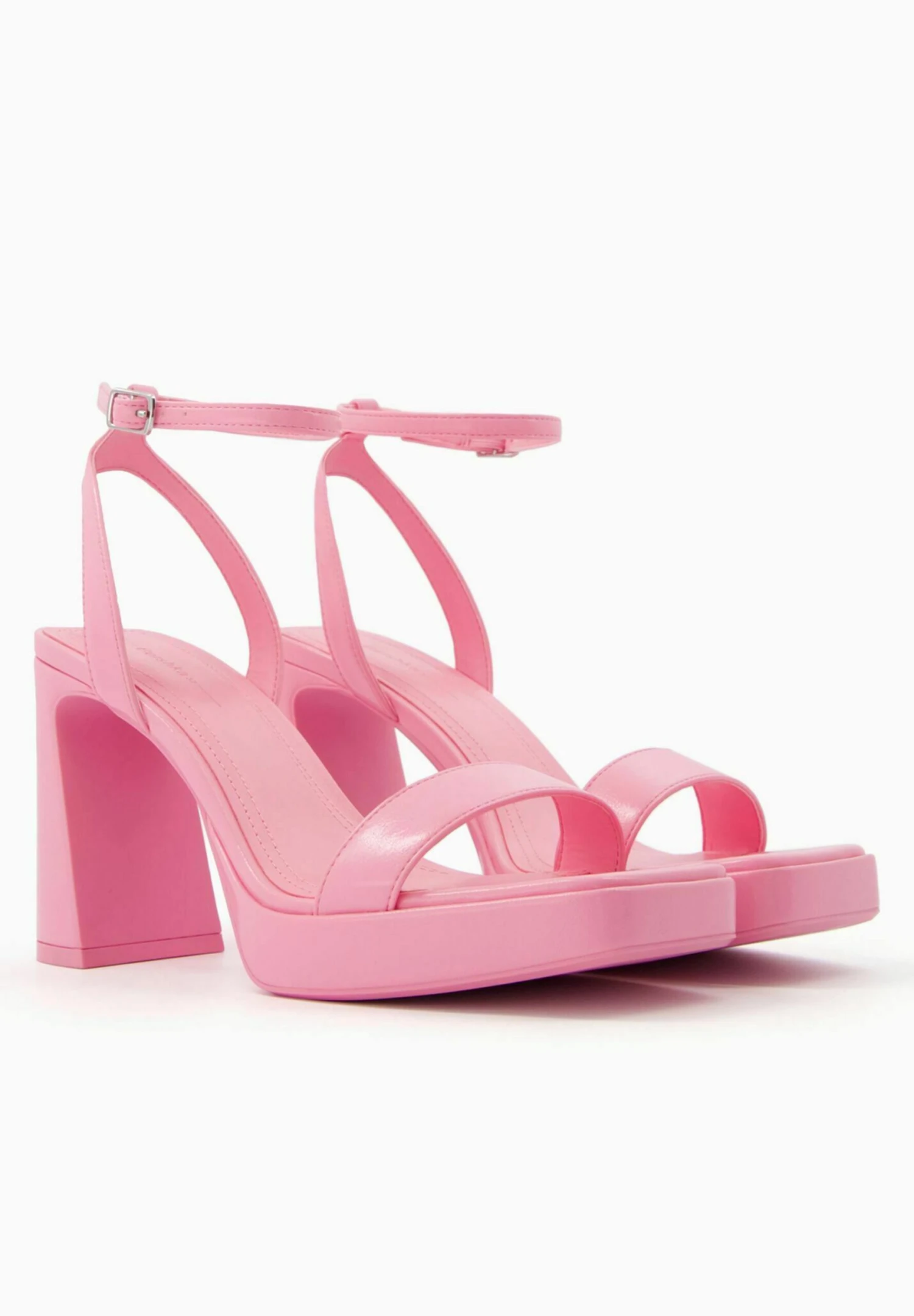 BERSHKA With Ankle Strap- Sandalen Met Hoge Hak - Pink 5 BERSHKA With Ankle Strap- Sandalen Met Hoge Hak - Pink - Afbeelding 3
