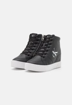 Calvin Klein Jeans Hidden Wedge Cupsole Laceup - Sneakers Hoog - Black/Silver 10 Calvin Klein Jeans Hidden Wedge Cupsole Laceup - Sneakers Hoog - Black/Silver -Winkel Voor Damesmode dda863d100d24d438ea499ebf050106c