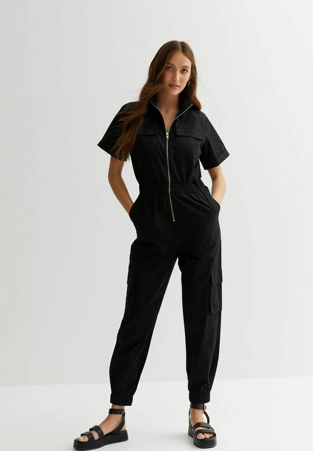 New Look Zip Utility Parachute- Jumpsuit - Black 3 New Look Zip Utility Parachute- Jumpsuit - Black