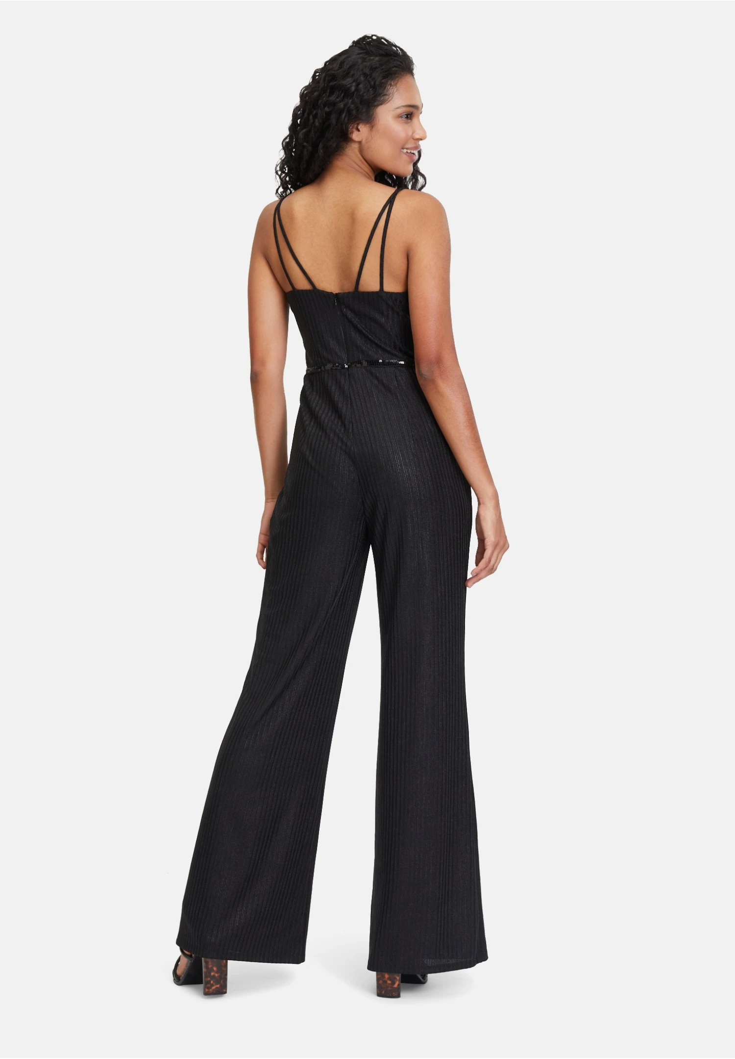 Vera Mont In Glitterlook - Jumpsuit - Zwart Zwart 4 Vera Mont In Glitterlook - Jumpsuit - Zwart Zwart - Afbeelding 2