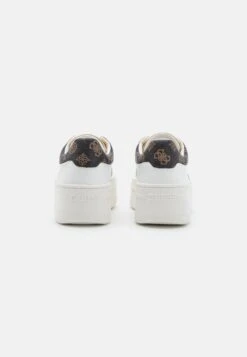 Guess Lifet - Sneakers Laag - White/Dark Brown -Winkel Voor Damesmode e0532313aa7f46c8b5418f72081db0df