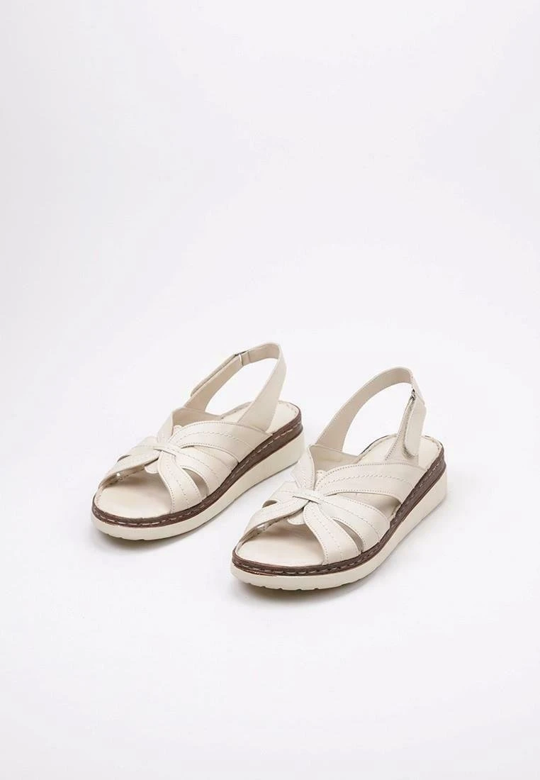Telendos - Sandalen Met Plateauzool - Beige 4 Telendos - Sandalen Met Plateauzool - Beige - Afbeelding 2