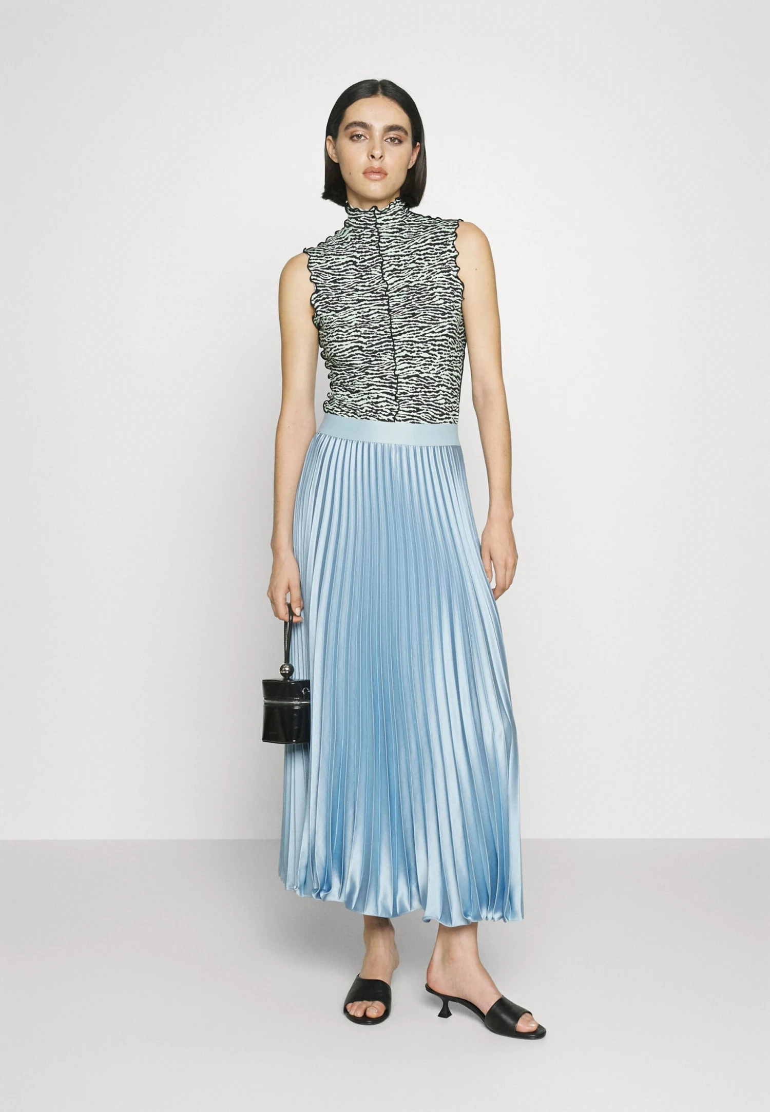 Gavino - Plooirok - Azzurro 4 Gavino - Plooirok - Azzurro - Afbeelding 2