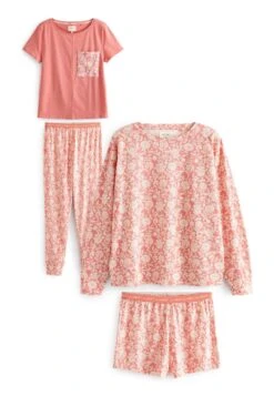 Next Long Sleeve Sets 2 Pack Standard - Pyjama - Pink Floral -Winkel Voor Damesmode e25269b979864af2ae6e44ca514930ad