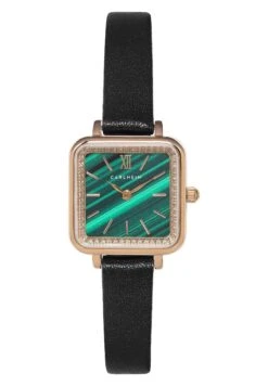 Horloge - Rose Gold Green Black