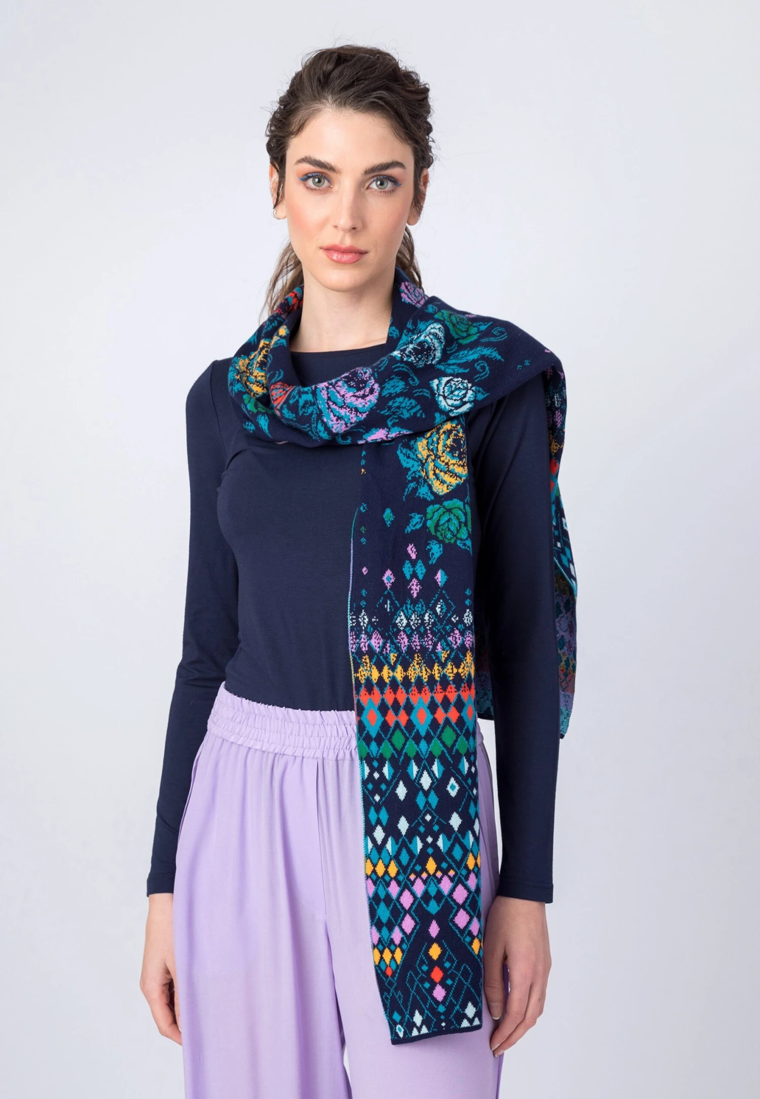 Sjaal - Marine 3 Sjaal - Marine