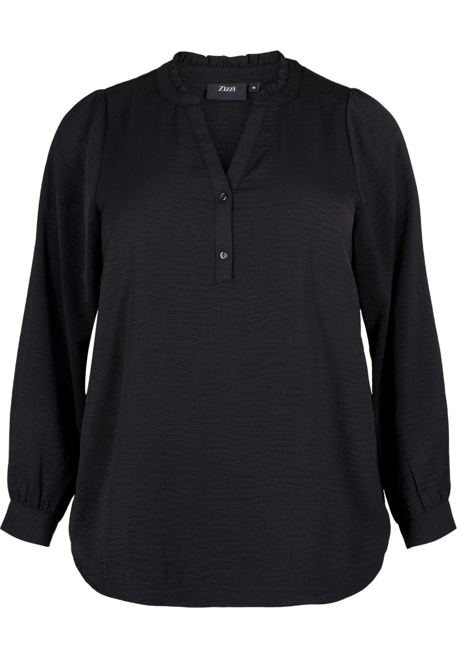 Zizzi Long Sleeved - Blouse - Black 6 Zizzi Long Sleeved - Blouse - Black - Afbeelding 4