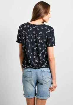 Cecil ImStyle - T-Shirt Print - Blau -Winkel Voor Damesmode e860311d3ef14836be71be32eb6f53ec