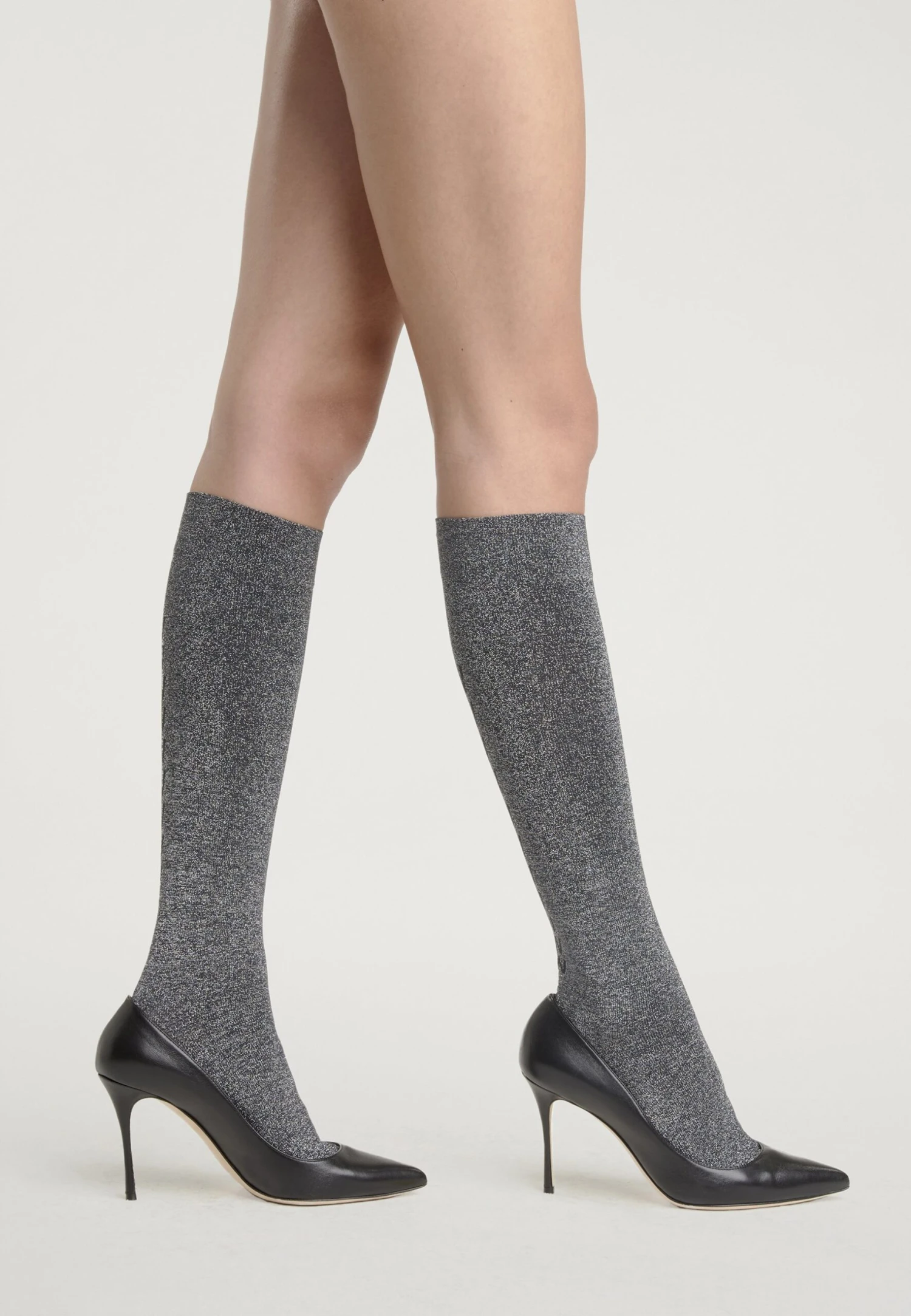 Wolford Metallic Support - Kniekousen - Black/Silver 5 Wolford Metallic Support - Kniekousen - Black/Silver - Afbeelding 3