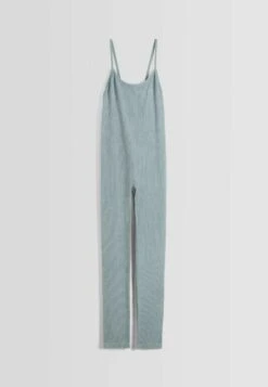 BERSHKA Seamless- Jumpsuit - Blue -Winkel Voor Damesmode ef31c6c456a64826aeab3e98beb30f41