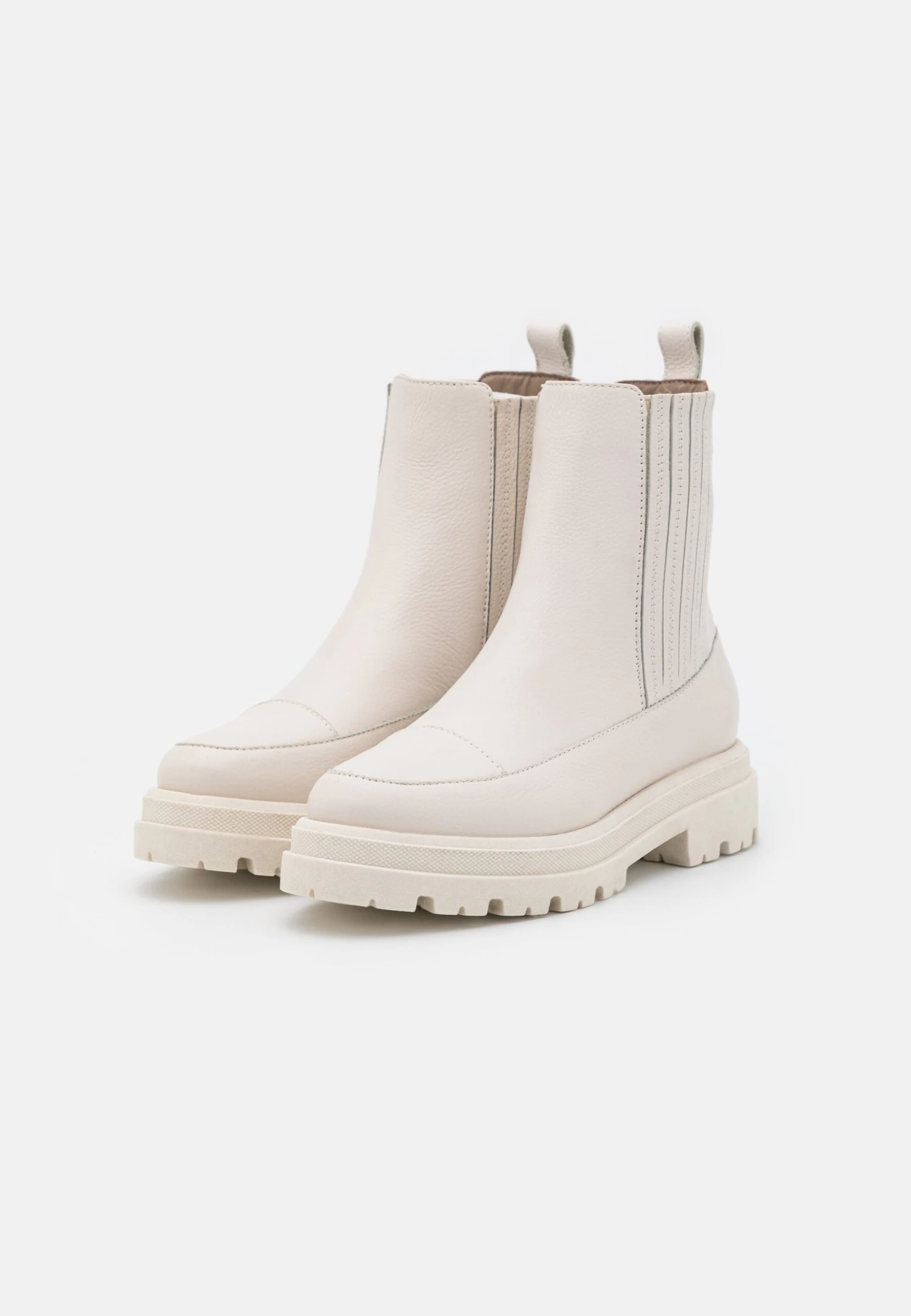 Anna Field Leather - Enkellaarsjes Met Plateauzool - Off-White 5 Anna Field Leather - Enkellaarsjes Met Plateauzool - Off-White - Afbeelding 3