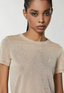 Patrizia Pepe Short-Sleeved - T-Shirt Print - Astral Blush Lurex -Winkel Voor Damesmode f0e078b52d114daab2420c2d352c5d8c