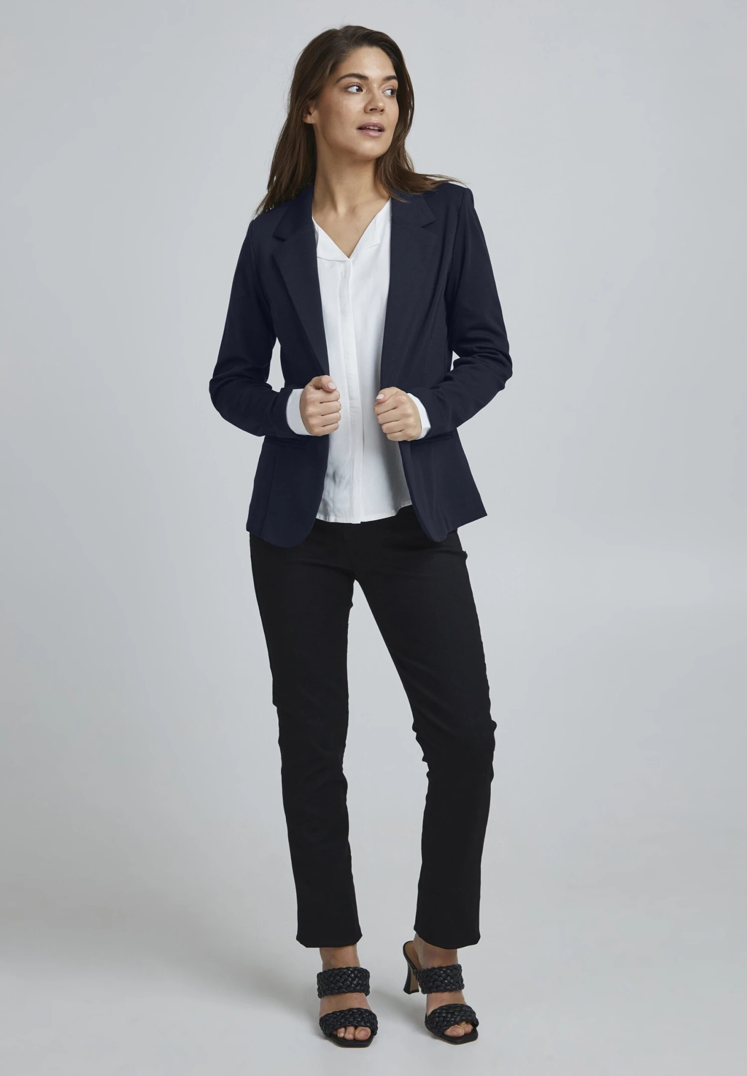 Fransa Blazer - Noos Dark Peacoat 4 Fransa Blazer - Noos Dark Peacoat - Afbeelding 2