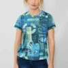 Cecil Mit Alloverprint - T-Shirt Print - Blau -Winkel Voor Damesmode f5c3e294b1444acbaf1573da2de2e166