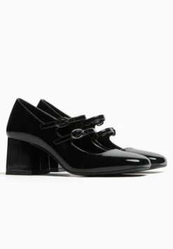BERSHKA Mary Jane Block Heel - Klassieke Pumps - Black -Winkel Voor Damesmode f997e45c3c36422f9b8453b569881b53