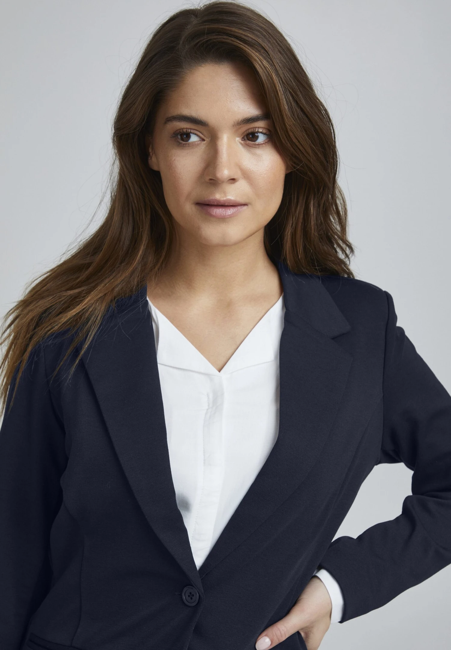 Fransa Blazer - Noos Dark Peacoat 6 Fransa Blazer - Noos Dark Peacoat - Afbeelding 4