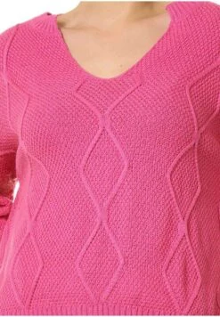 3/4 Sleeve- Trui - Hot Pink -Winkel Voor Damesmode fa110e77884e4148b9e1c591efb99f4f