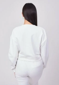 Basic Court Ample - Sweater - Blanc -Winkel Voor Damesmode fa501880d1744c0a9488c2bf180d8ecf