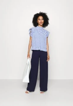 Petite Tailored Wide Leg Trouser - Broek - Dark Blue 8 Petite Tailored Wide Leg Trouser - Broek - Dark Blue -Winkel Voor Damesmode fa6734b45cda423fa1da218675454121