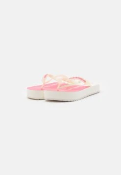 Calvin Klein Jeans Beach Flatform - Teensandalen - Ancient White/Raspberry Sorbet -Winkel Voor Damesmode fa7e1307aa874ff592e687621a9c89af