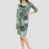 SWING Midi Aus Bedrucktem - Etui-Jurk - Light Green Multi -Winkel Voor Damesmode fb5fe3755fb547b0b7547a1bc7ca1f01