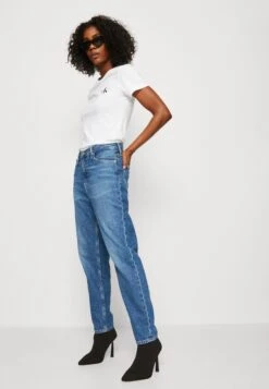 Calvin Klein Jeans Mom - Relaxed Fit Jeans - Denim Dark -Winkel Voor Damesmode fb9ff09008ef4376a70d91260d76eb4f