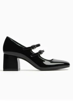 BERSHKA Mary Jane Block Heel - Klassieke Pumps - Black -Winkel Voor Damesmode fd01ab299b48446ba9222e6dc5d2e8c0