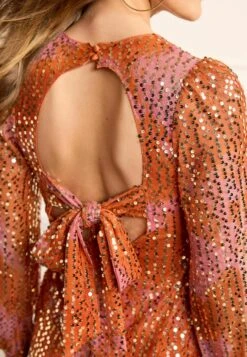 Next Long Sleeve Standard - Cocktailjurk - Sunset Orange -Winkel Voor Damesmode fdd1660ab2584dfbab8e35846c1abd00