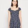 Hollister Co. Cap Sleeve Short Dress - Jurk - Dark Blue -Winkel Voor Damesmode fee6784f5e814c3fb9f8ef0a3f04ff62