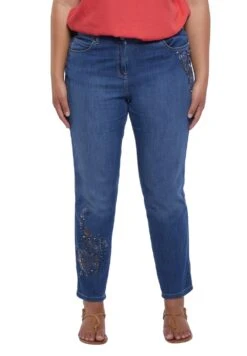 Zaffiro Model With Embroidery - Slim Fit Jeans - Blu -Winkel Voor Damesmode fef45de578de4b03929d355a869d718b